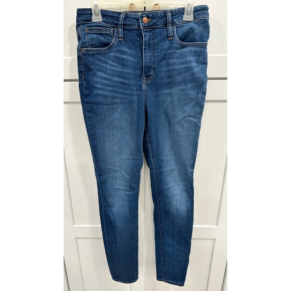 Madewell Curvy Roadtripper Jeans Size 28 Tall Dark Wash Skinny High Rise Denim